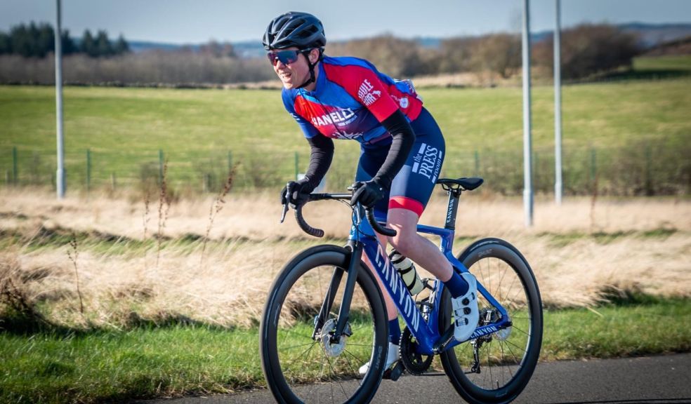 Kelly Rhodes on her bike