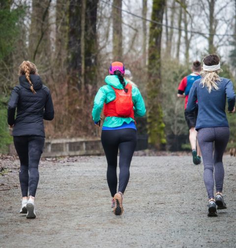 Women running