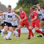 Women's football match