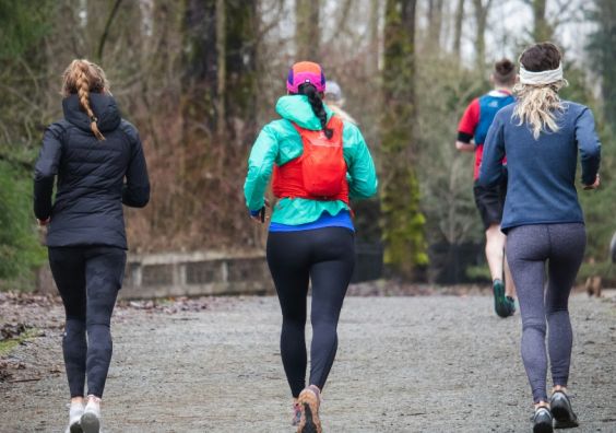 Women running