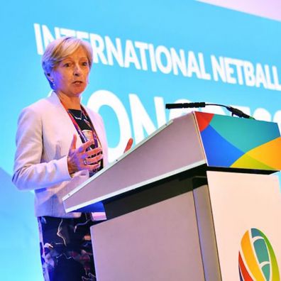 International Netball President Liz Nicholl